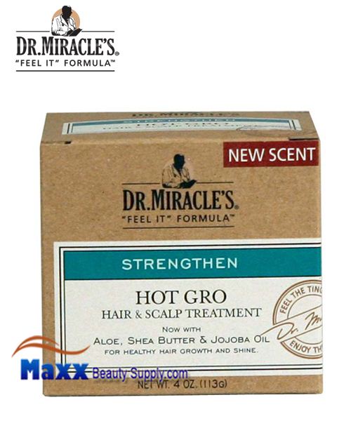 Dr Miracle's Strengthen Hot Gro Hair & Scalp Treatment 4oz